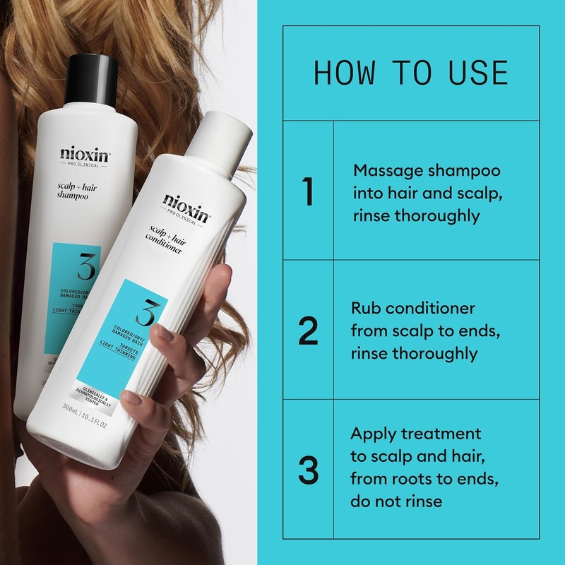 Nioxin Hair System Care Trial Kit, System 3 (Color Treated