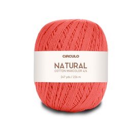 Algodón natural Maxcolor 4/6 de Círculo - 247 yardas, 7 onzas - Peinado claro - 100% algodón virgen brasileño (paquete de 1 bola) (4004)