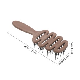 SAFIGLE High Crown Teasing Brush for Women Soft Plastic Bristles for Scalp Massage and Fluffy Hair for Straight Curly Long Short Styles