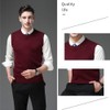 YINNORE Mens Sleeveless Sweater Vest Comfort Wool Round Neck Knitted