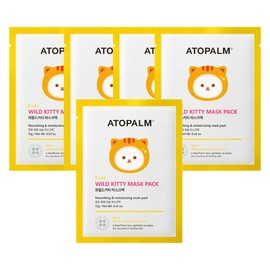 Atopam Wild Kitty Mask Pack 15g, 1 pack, 5 pieces / 아토팜 와일드 키티 마스크팩 15g, 1개입, 5개