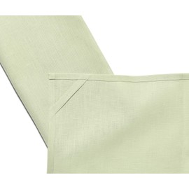 Solino Home Sage Green Linen Kitchen Towels Set of 2-100% Pure Linen Kitchen/Tea Towels 17 x 26 Inch - Machine Washable and Handcrafted from European Flax