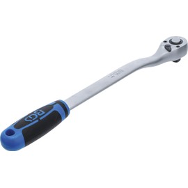 BGS 324 Extra Long Reversible Ratchet, Silver/Black/Blue, 1/2-Inch