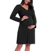 Amorbella Women's Maternity Nightdress Nursing Nightshirt Bamboo Viscose Breastfeeding Labour