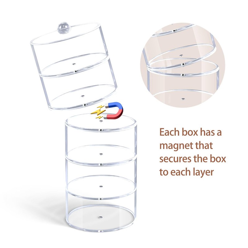 Oubou Belt Organizer, 5-Tier Acrylic Belt Storage & Holder for