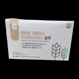 Correct Health Food Grain Enzyme Probiotics Black 270g 1 unit / 올바른건강식품 곡물효소 프로바이오틱스 블랙 270g 1개