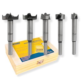 Libara - Broca Forstner | Juego de Brocas 15-35mm, HSS Carbón Acero Punching Bit Losas Madera Conjuntos Perforación, Recubierto Sierra para Taladrar Madera, Broca Fresadora Madera Hole-5 Piezas