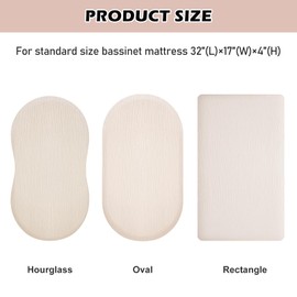 Set of 2 Fitted Sheets for Prams: 32 x 17 cm Pram Mattress Cover, Fitted Sheet Side Cot, Pram Fitted Sheet for Baby Cot and Cot (Cream/Sand