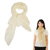 NazyJnn Sheer Scarf, Large Scarf, UV Protection, Summer, Sunburn Protection,