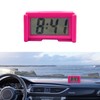Augeny Mini Car Digital Clock, Adhesive Electronic Small Clock with