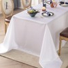 HCTX White Table Cloth Rectangular, 228 * 335cm(90x132inch), White Table