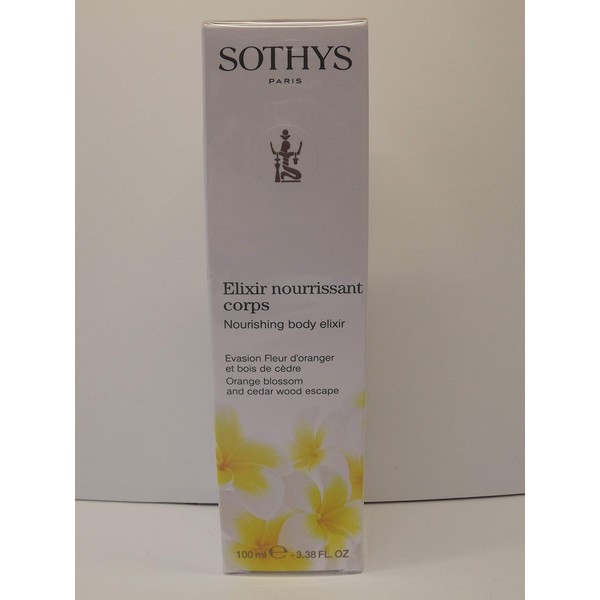 Sothys Orange Blossom & Cedar Wood Escape Nourishing Body Elixir, 3.38oz, 100ml