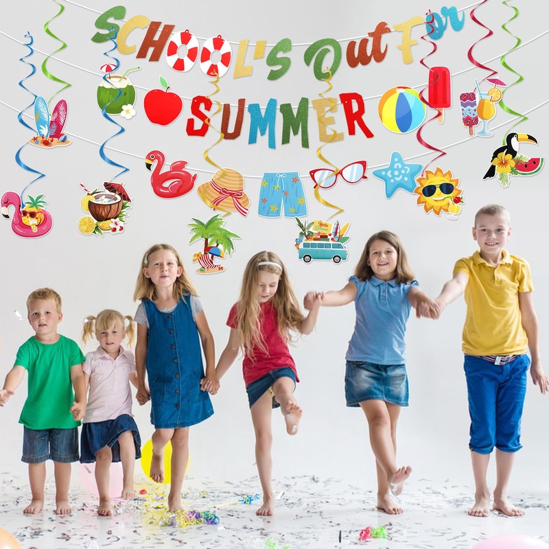 School's Out for Summer Banner End of School Year Party