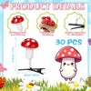 Tigeen 30 Pcs Bean Sprout Hair Clip Funny Duck Hairpins