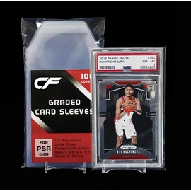 PSA Graded Trading Card Sleeves (100 Count) - Perfect fit for PSA/CGC Graded Cards - Resealable