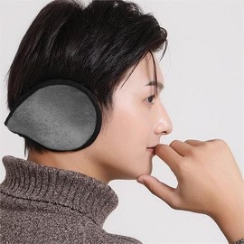 Plain Thermal Fur Earmuffs (Gray) Winter Warm Hiking Earflaps / 무지 방한 털귀마개(그레이) 겨울 보온 등산 귀도리