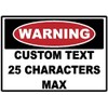 Design Your Own Custom 3.5" x 5" Danger Warning Caution