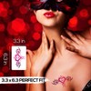 24-Sheet Naughty Temporary Tattoos for Women Ladies Girls, Flowers Temporary