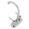 Sink Faucet 2 Handle 2 Holes Deck Plate Design Hot