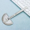 Urjumpea 180 Degree Spin Angle Finder Protractor Multifunctiona Stainless Steel