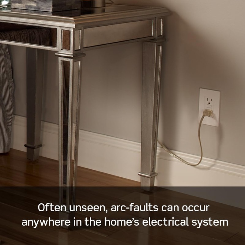 Leviton AFCI Outlet, 15 Amp, Self Test, Tamper-Resistant with LED