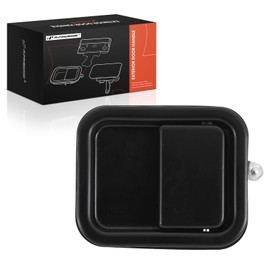 A-Premium Front Left Driver Side Exterior Door Handle Compatible with Jeep YJ Series Wrangler 1991 1992 1993 1994 1995, Smooth Black, Replace# 55028447, 55028446