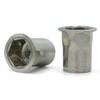 M6-1.0 Metric Half Hex Low Profile Head Rivet Nut -