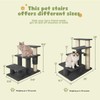 4-Step Pet Steps for Cats/Dogs, Cat Stairs with Sisal Scratching