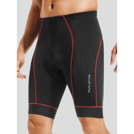 qualidyne Men's Cycling Bike Shorts 3D Padded Bicycle Riding Bike Biking Pants Cycle Shorts