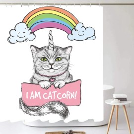 Unbranded Summer Beach Vacation Shower Curtain for Bathroom Polyester Waterproof 72-Inche