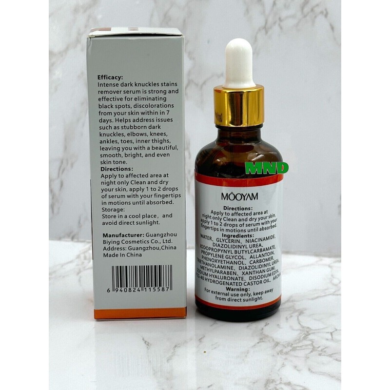 Mooyah Strong Whitening Dark Skin Knuckles Feets Knees Elbows Armpit
