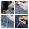 FOCMKEAS 2PCS T30 Long Tamper Proof Torx Key Bit Wrench,