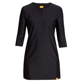 iQ-UV Beach Dress for Women L Black - Summer Dress for Women with UPF 50+ Sun Protection - Airy Beach Tunic Perfect as Bikini Cover Up - Stylish Beach Dress for Summer & Holiday