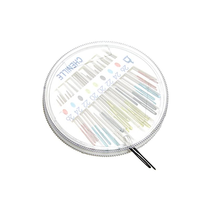 Pony Eye Hand Sewing Needle Compact: Chenille, Multi-Colour