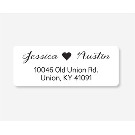 60ct - Wedding Invitation Return Address Labels, Wedding Invitation Return Address Stickers (#338-WH)