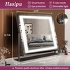 Hasipu Vanity Mirror with Lights, 24.2" x 19.7" LED Makeup