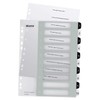 Leitz Index for A4, PC-writable cover sheet and 10 dividers,