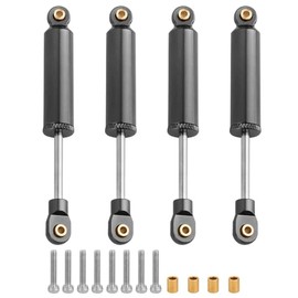 Pothyes Ascent 18 4PCS Built-in Spring Shocks Absorbers Damper for 1/18 RC Crawler Redcat Ascent-18 Metal Upgrade Part (gray, 65mm)