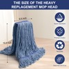 KeFanta 6 Pack Heavy Duty Commercial Mop Head Replacement,Wet Industrial
