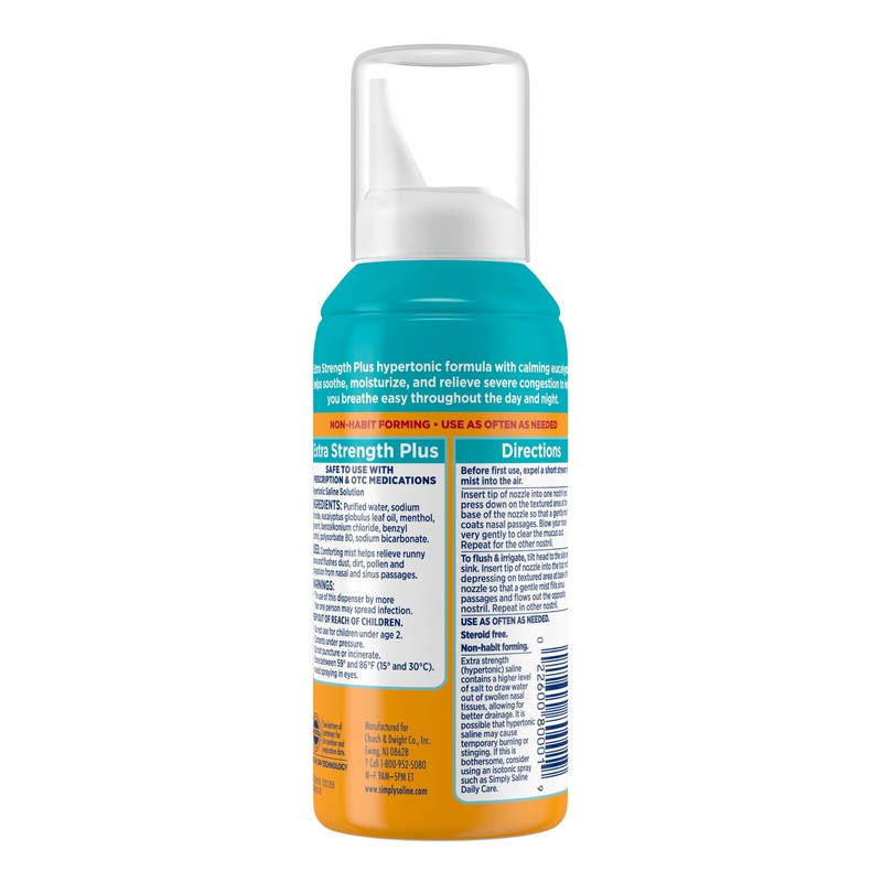 Arm & Hammer Simply Saline Extra Strength Plus Eucalyptus Severe