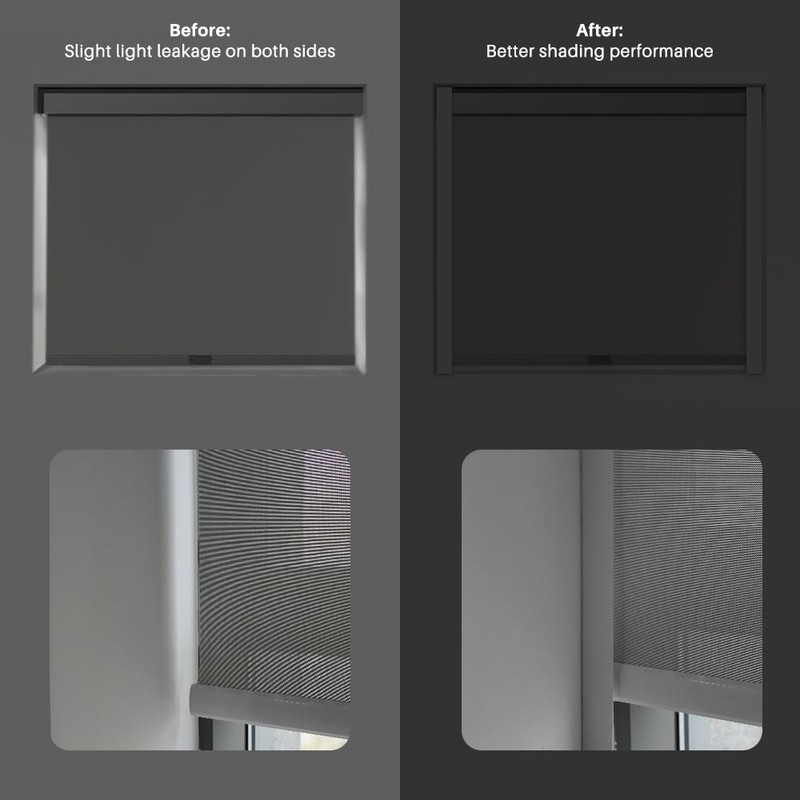 Blindify Light Blockers Blackout Side Tracks, PVC Blackout Side Strips