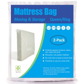 ComfortHome Mattress Bag for Moving and Storage, Queen and King Size, 2 Pack