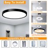 2 Pack LED Flush Mount Ceiling Light Fixture, 9 Inch