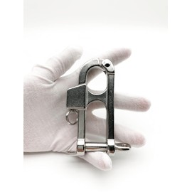 QIANJIEER Quick Release Snap Shackle - 316 Stainless Steel Shackle for Emergency Break Away, Fixed Bail Snap Shackle for Sailing, Camping, Gym, Pet, Surfing, Diving, Fishing, etc.