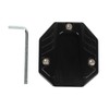 Demeras Motorcycle Side Stand Plate Pad, Universal Fashion Appearance Anodic
