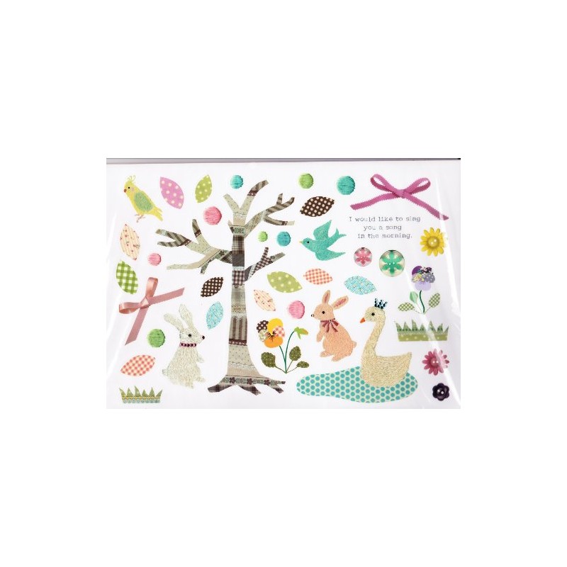 Wall Sticker (SS) Stitched Animal 4005020-03