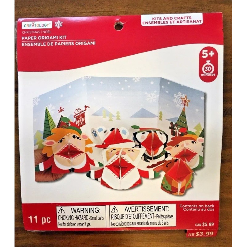 Creatology Christmas Paper Origami Kit 11pc New Age 5+