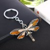 Dragonfly Jewellery Keychain with Charm (Champagne)