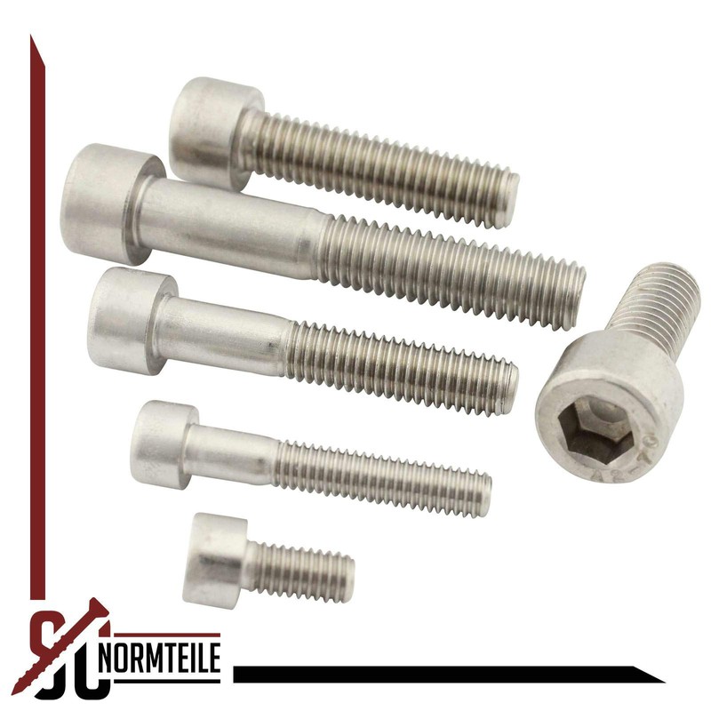 Hexagon Socket Cap Screws, A2 V2A Stainless Steel, DIN 912,