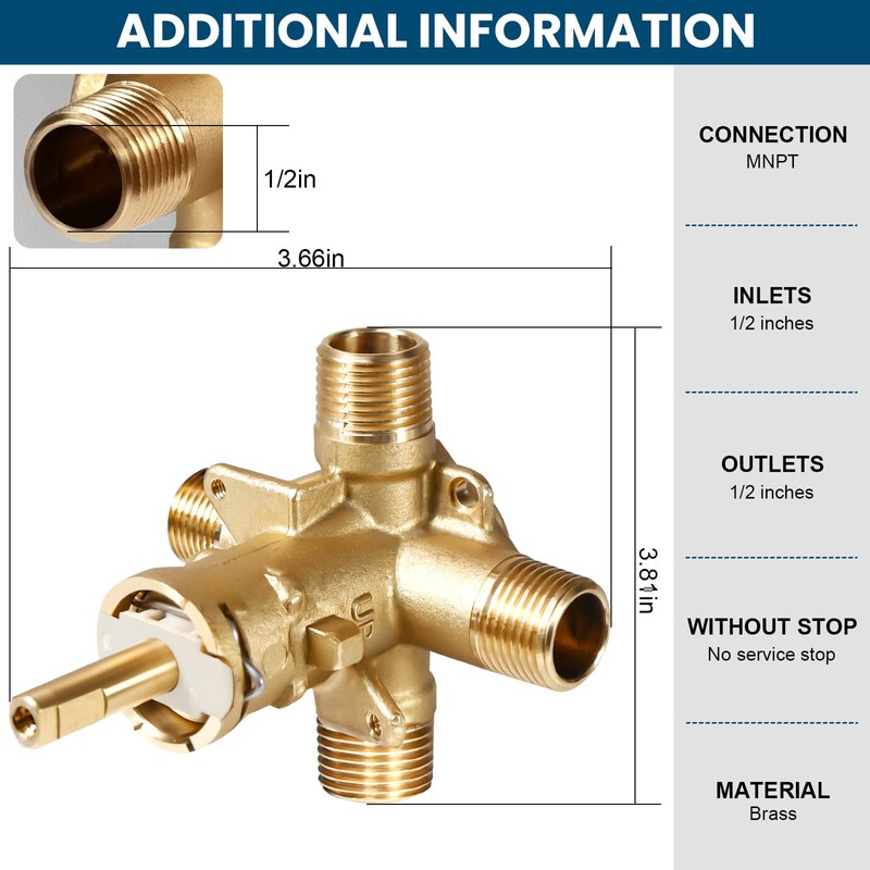 2510 Shower Valve Compatible Component, suitable for Moen Posi-Temp valves,